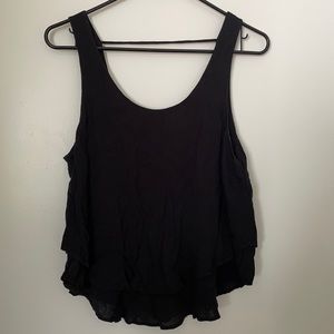 Mossimo Black Flowy Tank size Medium